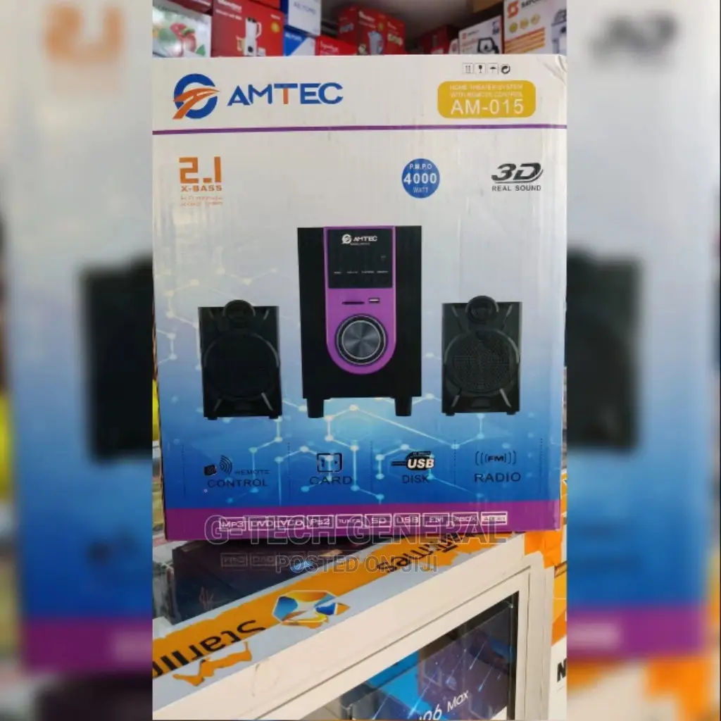 Brand New Amtec AM-015 Subwoofer System 2.1CH BT/FM 3000w