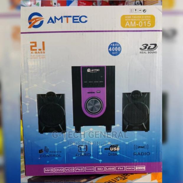 New Amtec AM-015 Subwoofer System 2.1CH BT/FM 3000w