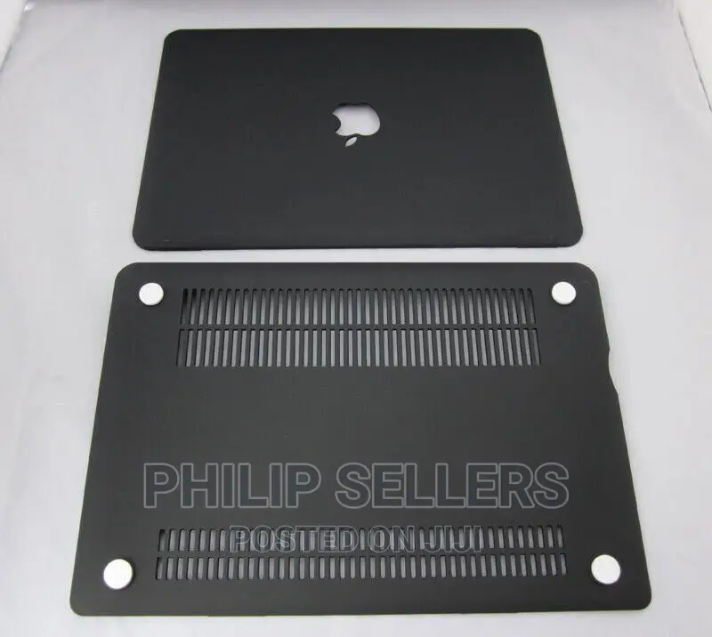 2in1 Black Matte Hard Case Protective Skin Cut-Out for Macbo