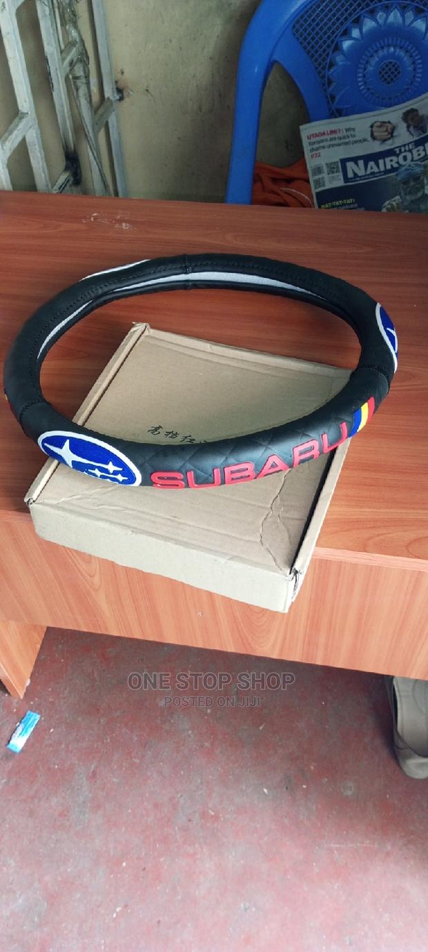 Leather Branded Subaru Steering Wheel Covers