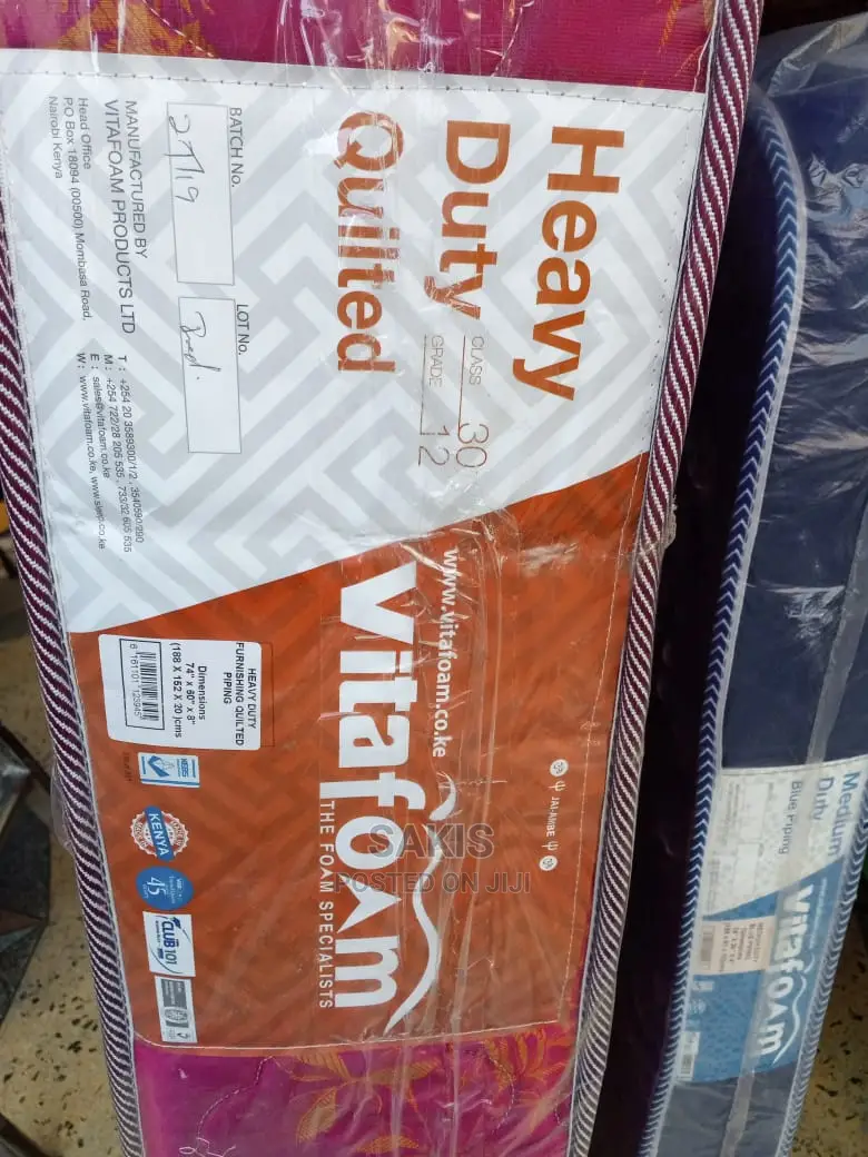 VITAFOAM! 5 by 6 HD Quilted Mattresses 8inch. Free Delivery