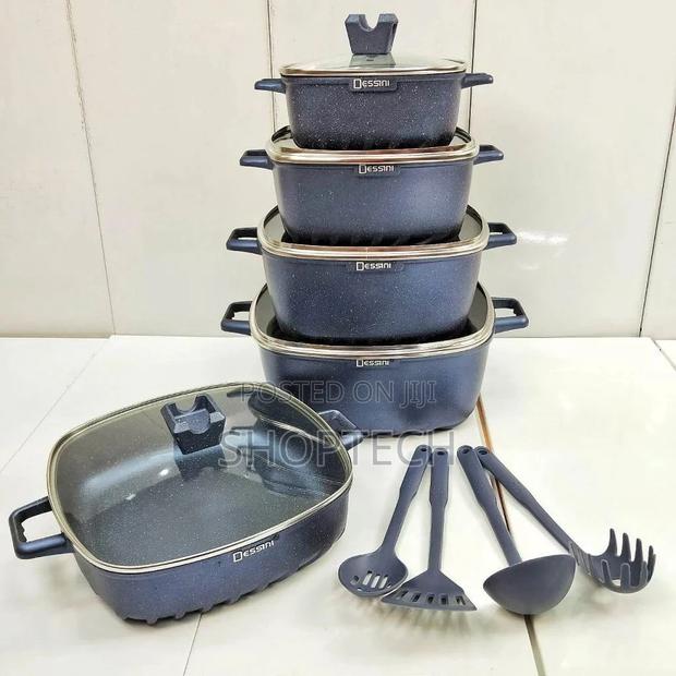 19 Pieces Dessini Granite Coookware - main view