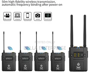 Yc-Wm900 4 Pieces Wireless Lapel Microphone