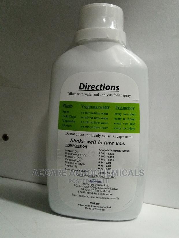 Vegimax Organic Foliar Fertilizer 250 ML - thumbnail 3