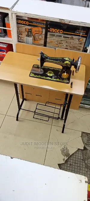 Sewing Machine With Locally Made Table