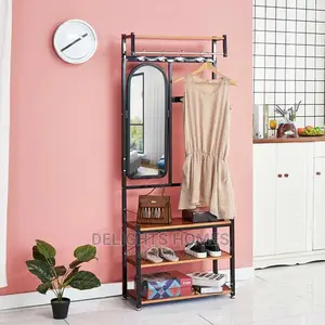 Wooden Handbag/Coat Hanger + Shoe Rack