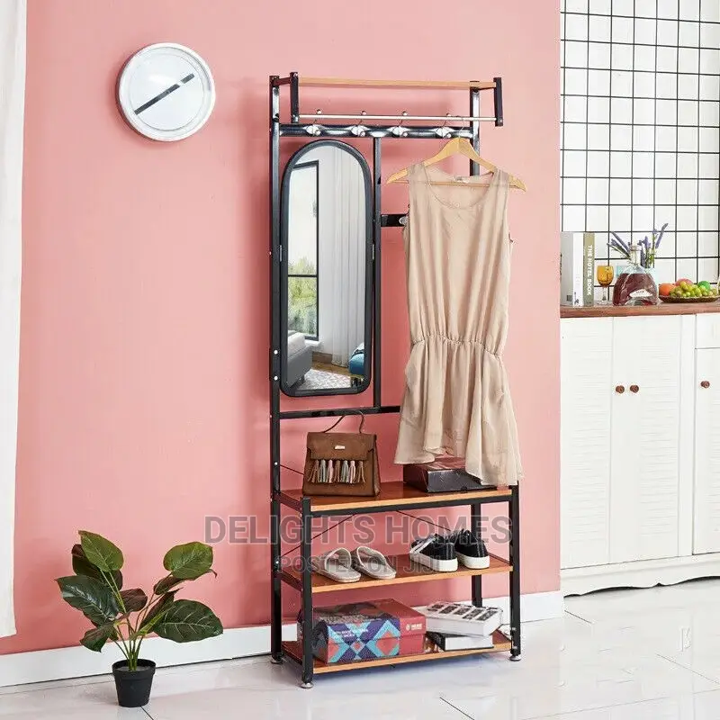 Wooden Handbag/Coat Hanger + Shoe Rack