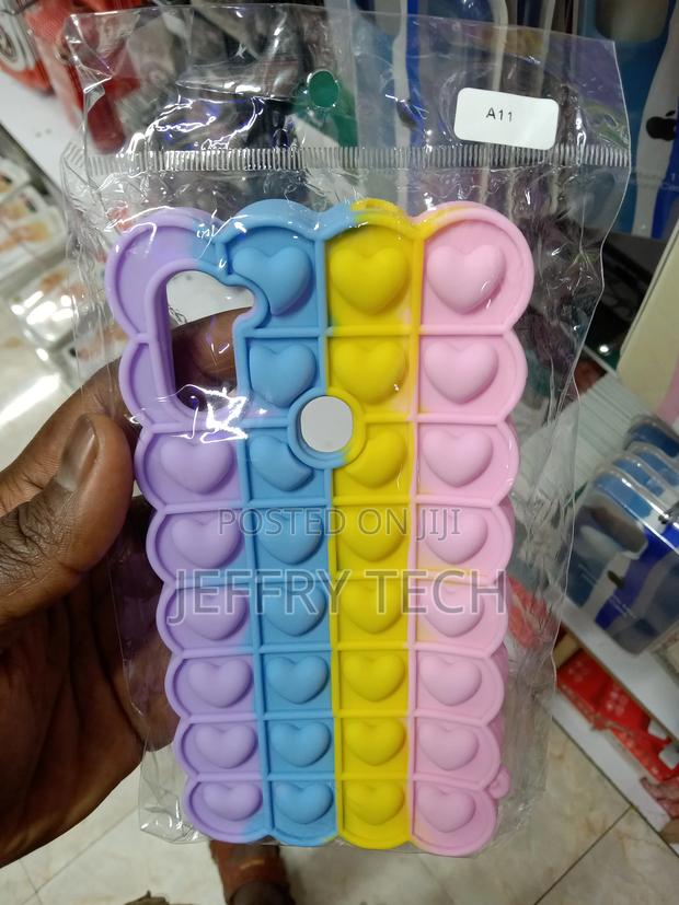 Rainbow Love Camouflage Bubble Phone Case for Samsung A11 - main view