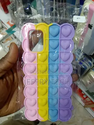 Cute Pop It Unzip Love Bubble Phone Case for Samsung A71