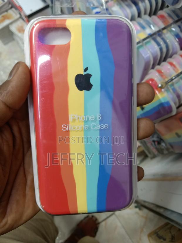 Rainbow Silicone Case for iPhone 8