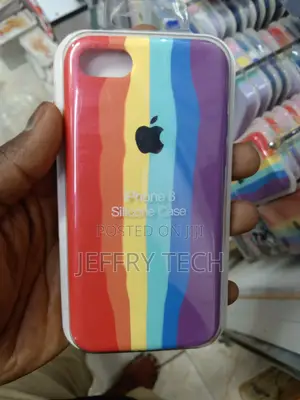 Rainbow Silicone Case for iPhone 8