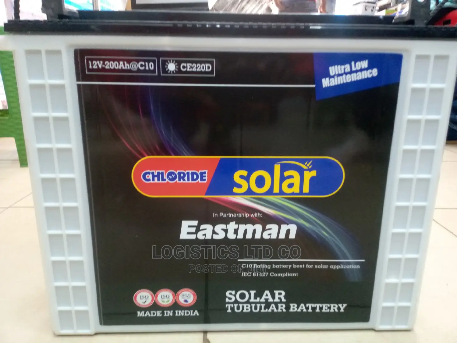 Eastman 200ah 12v Tubular Deep Cycle Lead-Acid Solar Battery