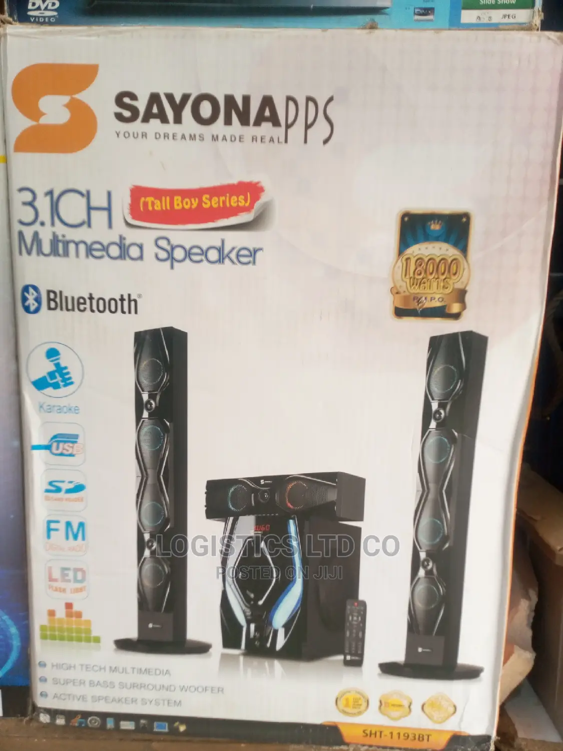 Sayona 3.1 Multimedia Speaker System SHT 1193bt 18000watts