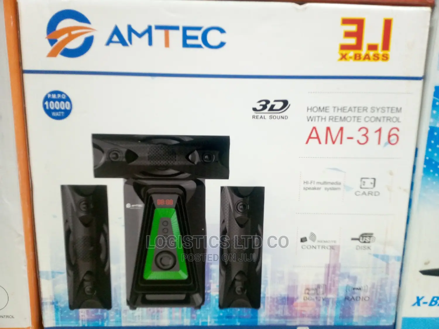 Amtec 316 3.1 CH Multimedia System Fm,Usb,Bt