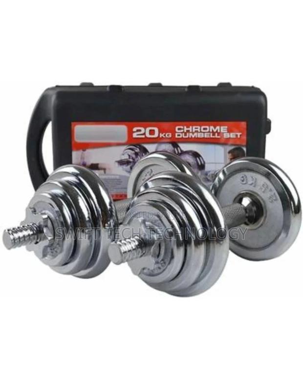 Chrome 20kg Dumbbell - main view