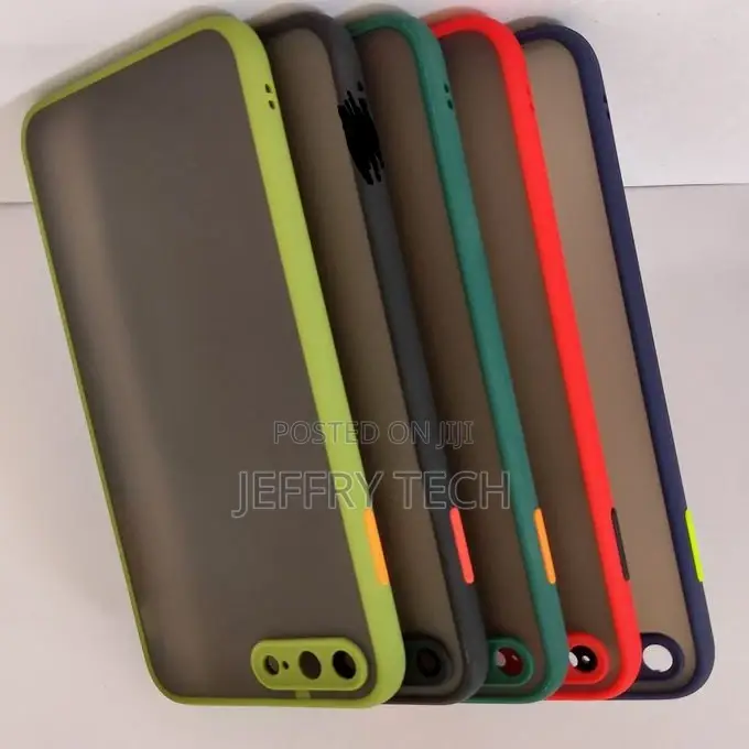 Translucent Frosted Smoke Mobile Cover for iPhone 7 Plus Cam