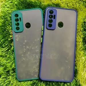 Translucent Frosted Smoke Mobile Cover for Tecno Spark 7P Ca