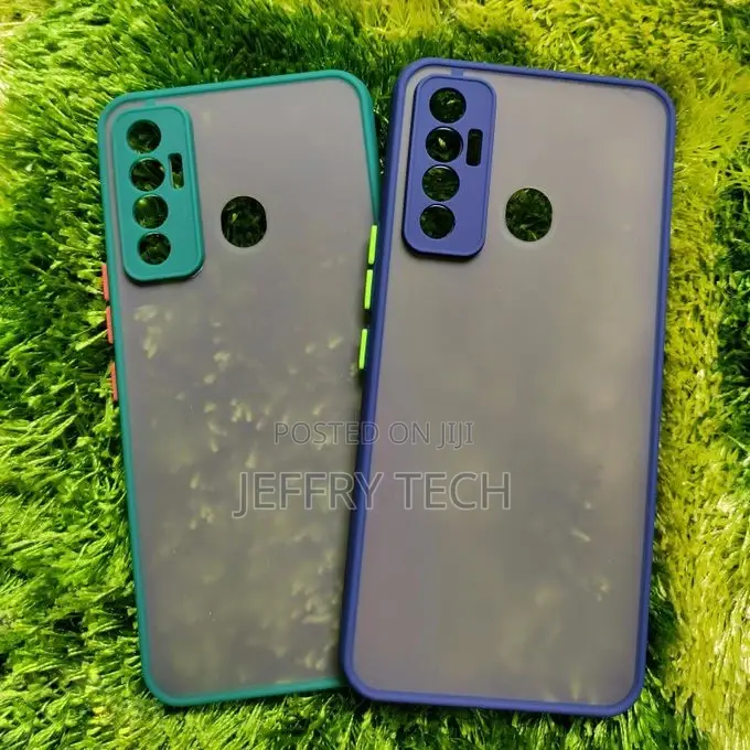 Translucent Frosted Smoke Mobile Cover for Tecno Spark 7P Ca