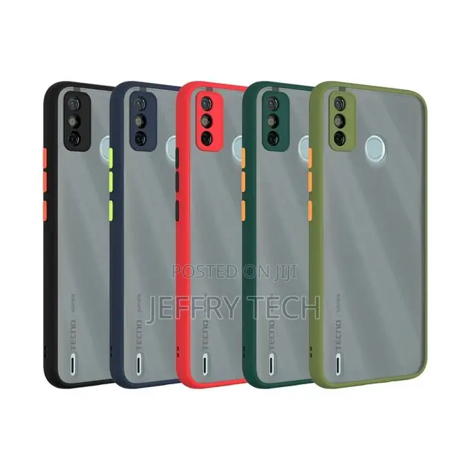Translucent Frosted Smoke Mobile Cover for Tecno Spark 6 Go