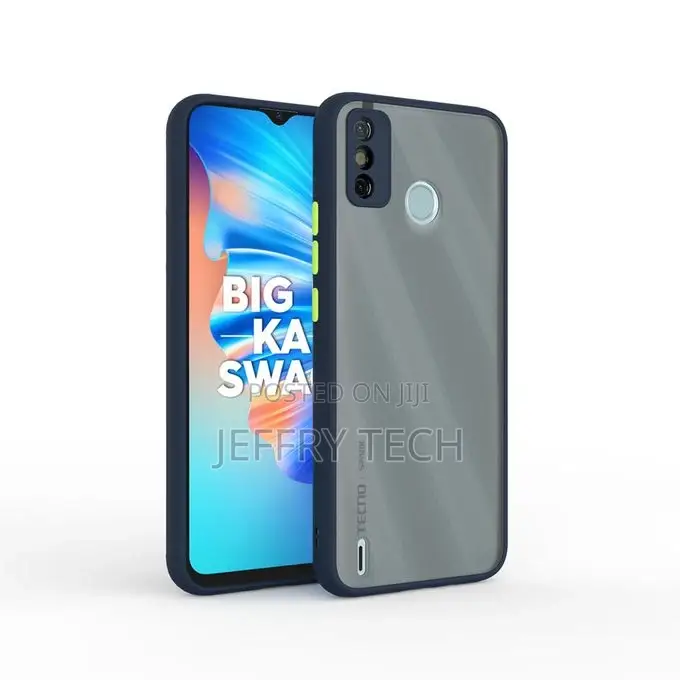 Translucent Frosted Smoke Mobile Cover for Tecno Spark 6 Go
