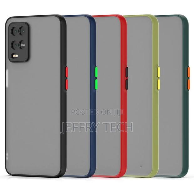 Translucent Frosted Smoke Mobile Cover for Oppo A54 Camera P