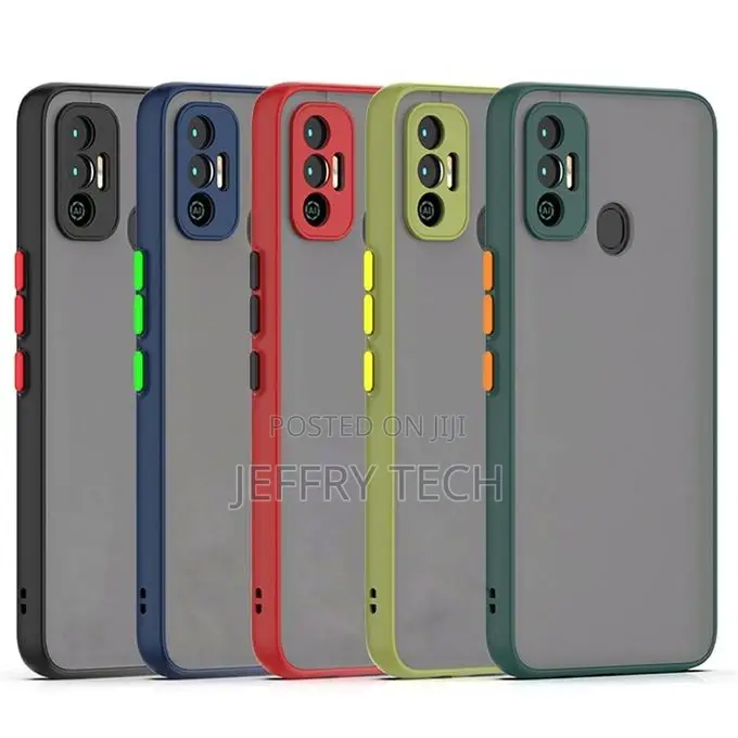 Translucent Frosted Smoke Mobile Cover for Tecno Spark 7 Cam