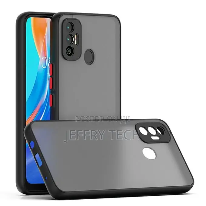 Translucent Frosted Smoke Mobile Cover for Tecno Spark 7 Cam