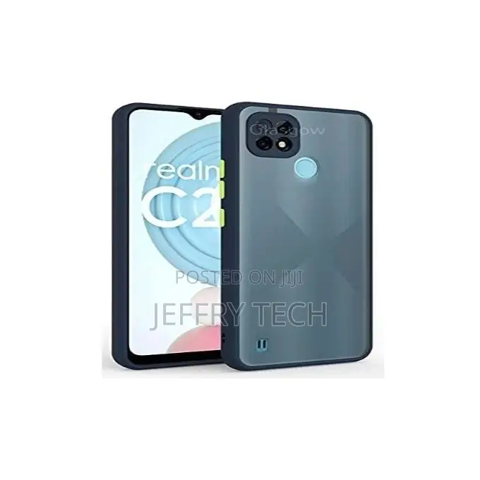 Translucent Frosted Smoke Mobile Cover for Realme C21 Camera