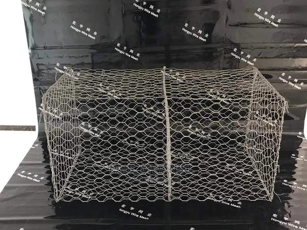 Hexagonal Gabion Baskets for Soil Erosion Protection.