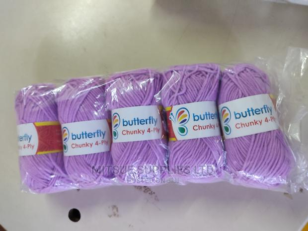 Chunky Knitting Yarn Butterfly Purple - thumbnail 3