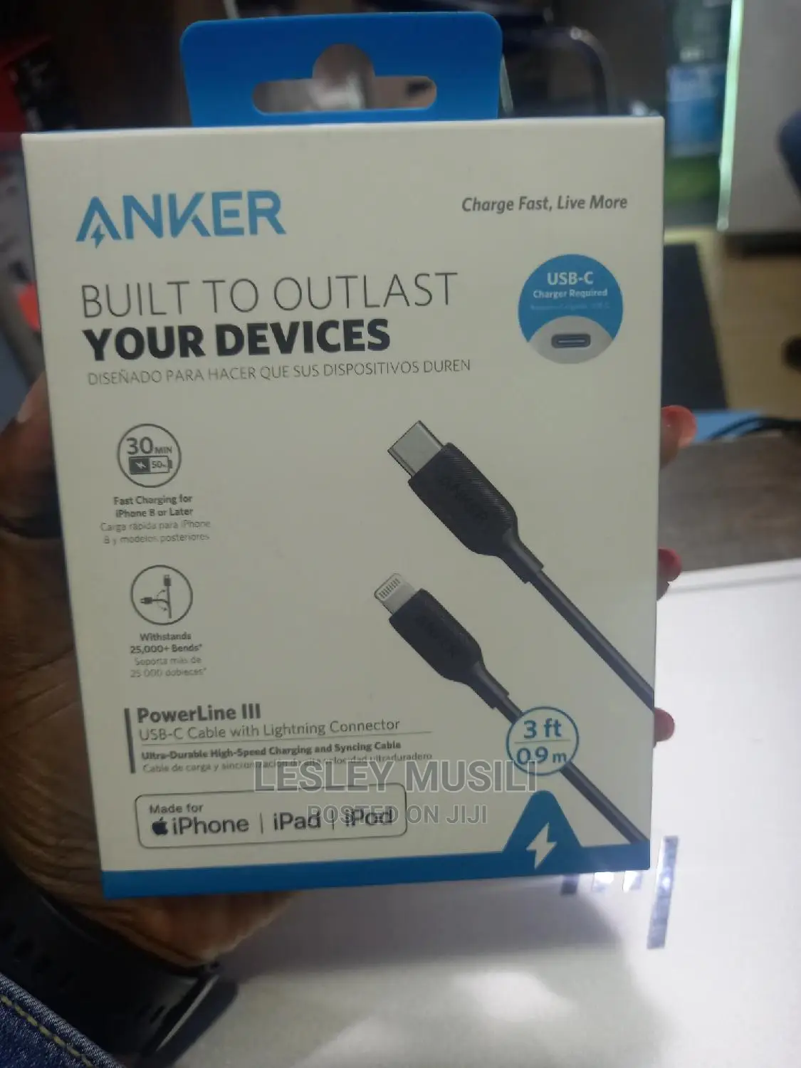 Anker Powerline 3 Usb C Cable With Lightning