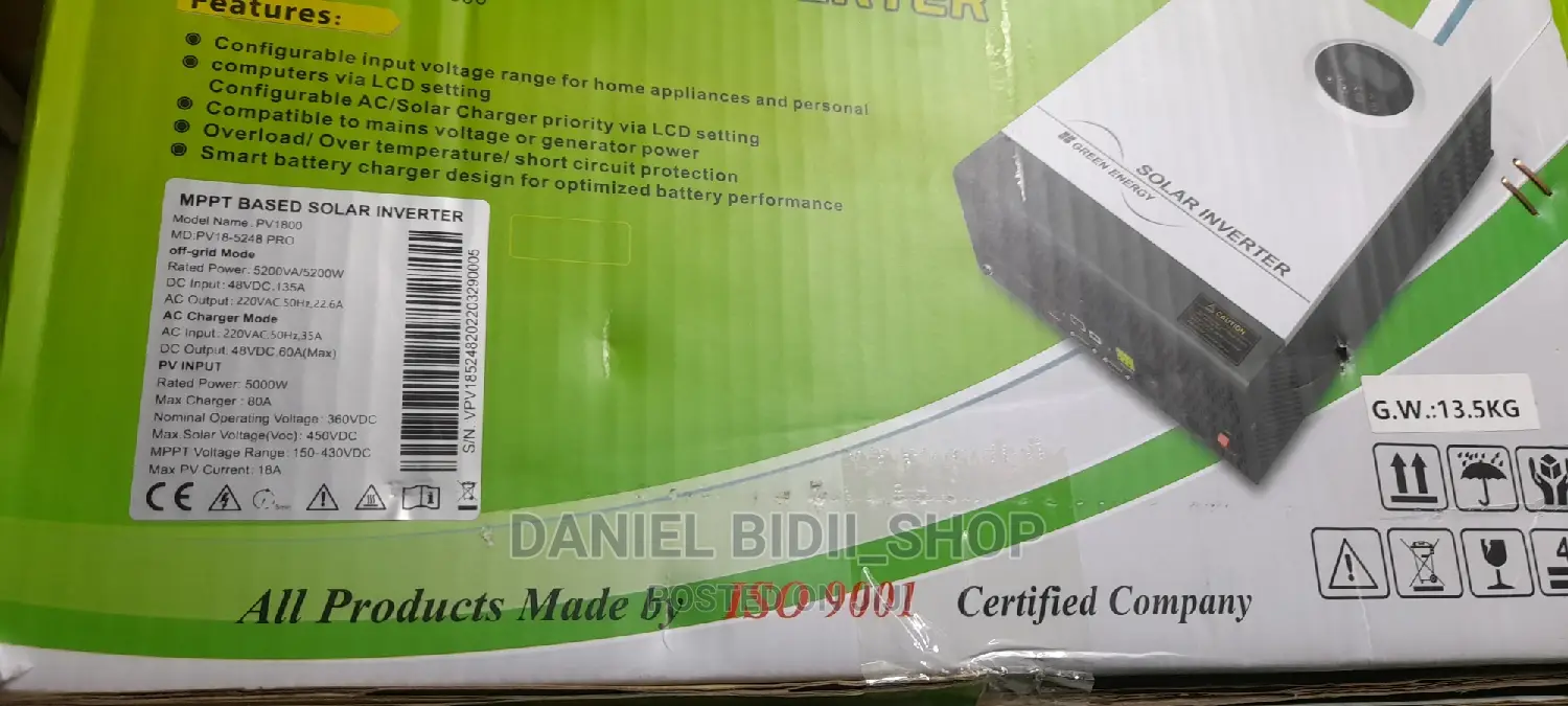 Must Mppt Solar Inverter Pro Pv18 5.2kva 48v