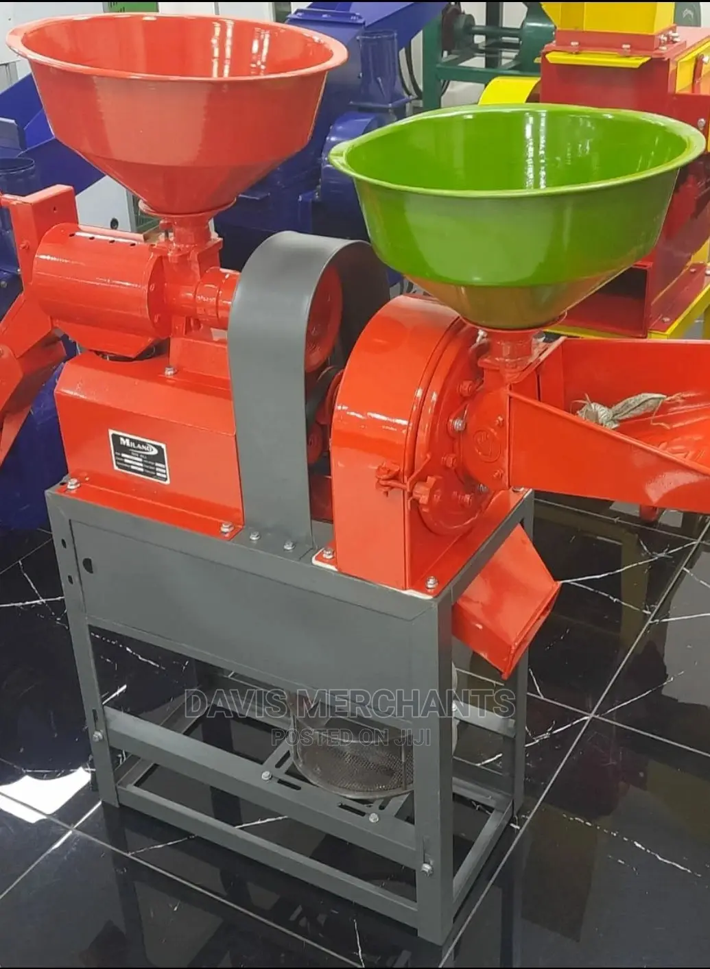 Milano Rice Miller Capacity of 150kg/ H