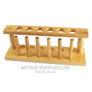 A Set of 10 Test Tube Stand 6 Hole Wooden