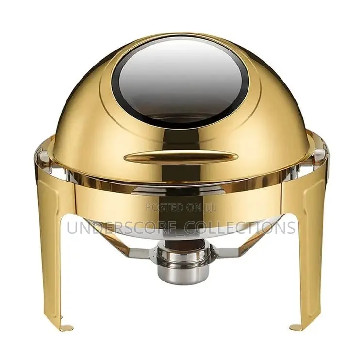 Classy Golden Round Roll Top Chaffing Dishes
Capacity, 6L