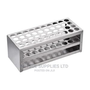 Test Tube Stabd 18 Hole Aluminium 26MM - thumbnail 2