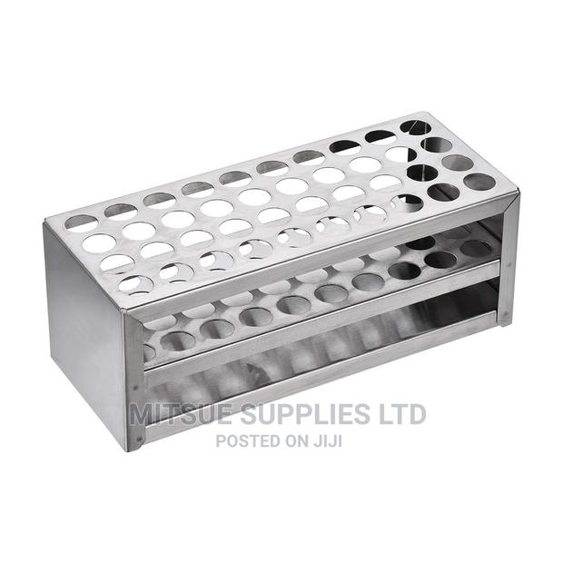 Test Tube Stabd 18 Hole Aluminium 26MM - main view