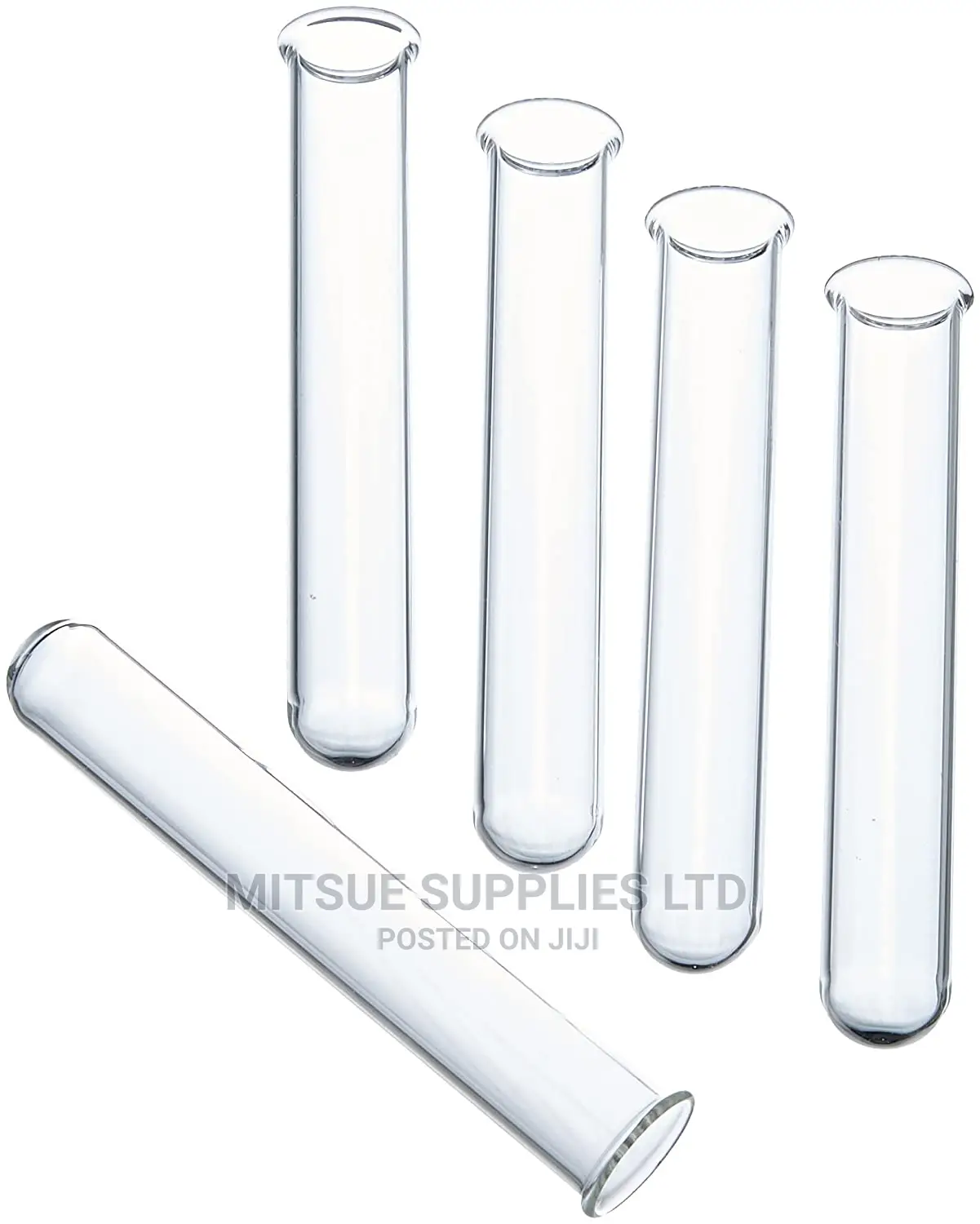 A Set of 50 Test Tube With Rim 10X75 ( Borosil)