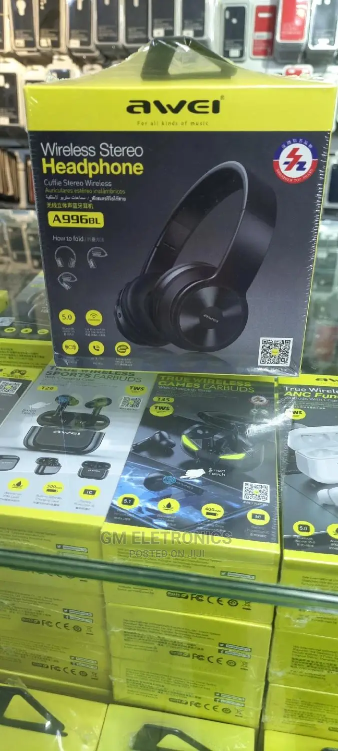 Awei A996BL Wireless Headset With Mic Noise Cancellation