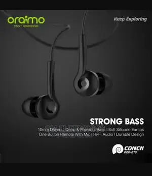 Oraimo OEP-E10 Conch Strong Earphones Wired With Mic.