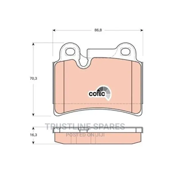 VW Touareg I (7la, 7L6,) Brake Pad Set -TRW Cotec