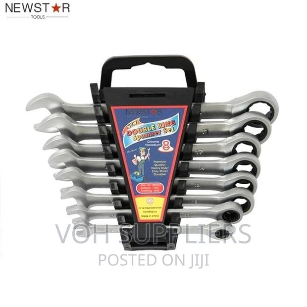 8pcs Metric Ratchet Spanner Set