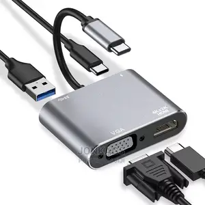 Type C to Vga, Hdmi, USB and Pd Hub