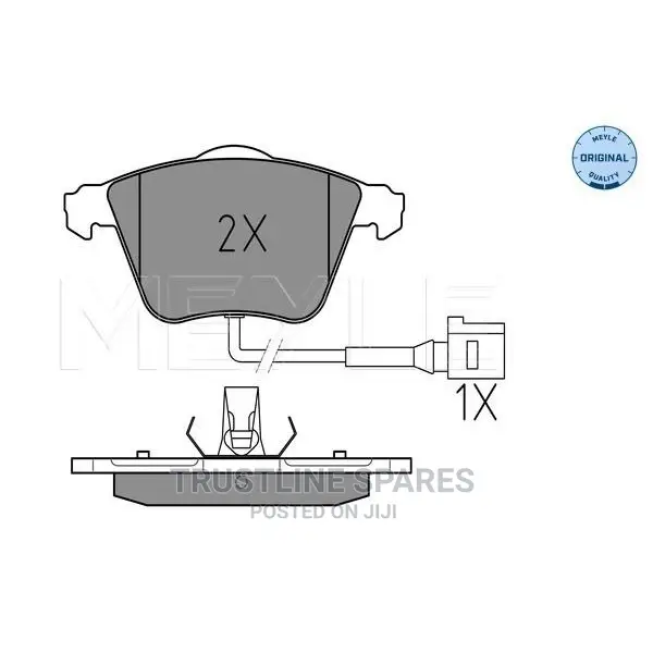 Audi A3, VW Golf IV,V,VI, Front Brake Pad Set-Meyle