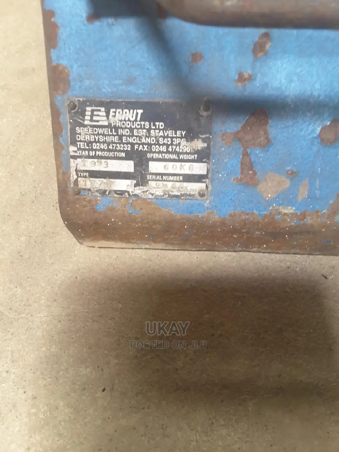 EX-UK Concrete Floor Grinder.
