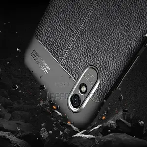 Redmi 9A Case, Litchi Skin Anti-Slip Resilient TPU Armor Ult