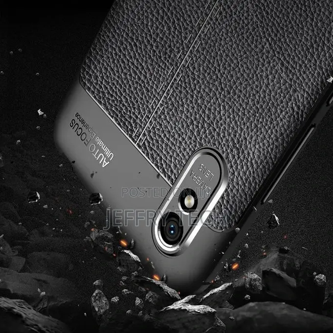 Redmi 9A Case, Litchi Skin Anti-Slip Resilient TPU Armor Ult