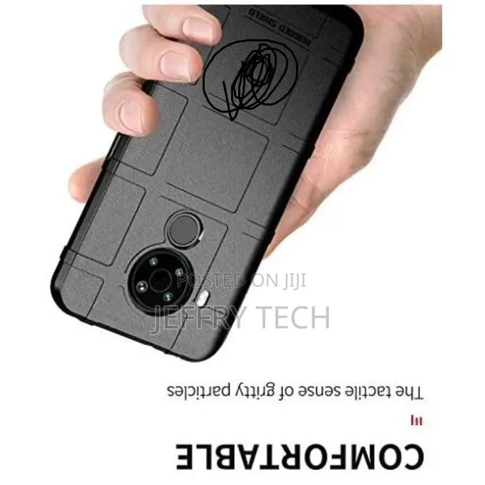 Nokia 5.4 Case (Black Hard Cover )