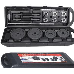 50kg Barbell and Dumbbell Set- With Case - thumbnail 2