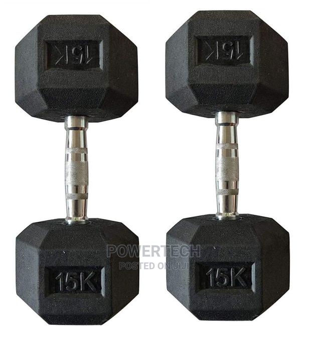 15kg- Hexagonal Dumbells!